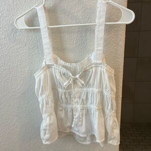 Madewell Poplin Sophia Tank White